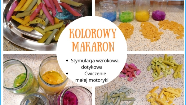 Kolorowy makaron